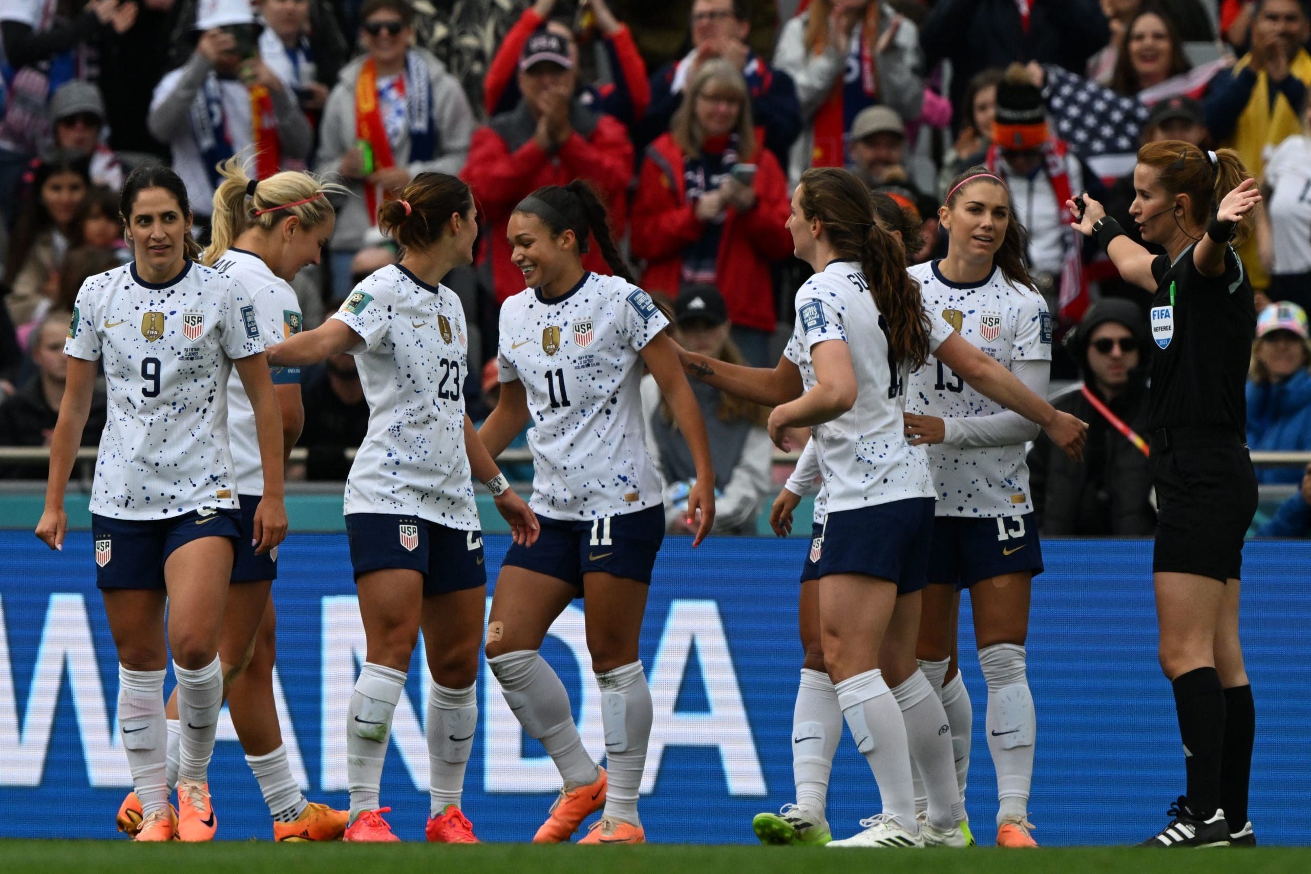 Mundial Femenino 2023: Estados Unidos, las grandes favoritas comienzan con el pie derecho