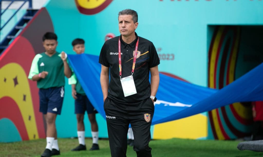 Ricardo Valiño, seleccionador de Venezuela en el Mundial sub 17. Foto: FVF.