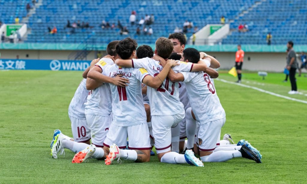 Venezuela avanzó a octavos de final del Mundial sub 17. Foto: FVF.