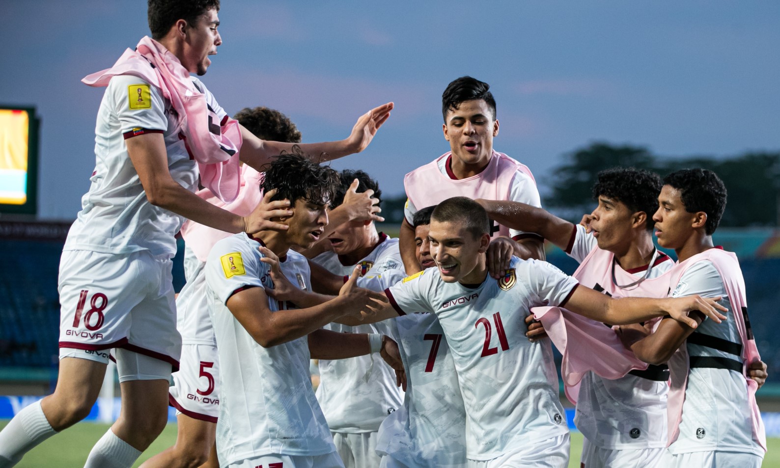 Venezuela avanzó a octavos de final del Mundial sub 17. Foto: FVF.