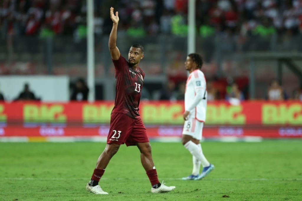 Salomón Rondón, líder goleador histórico de Venezuela.