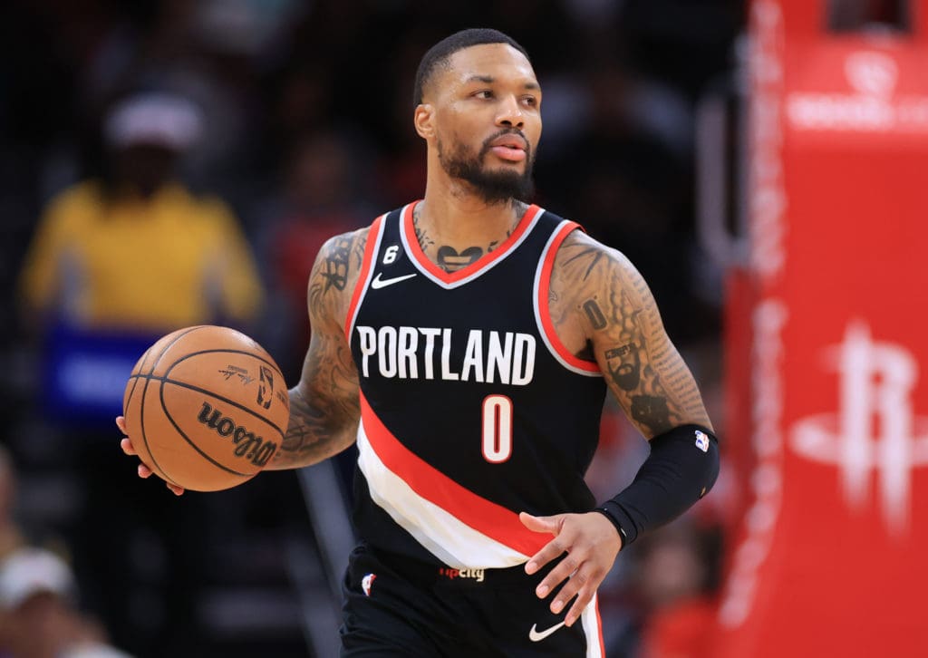 Damian Lillard en sus tiempos con los Trail Blazers