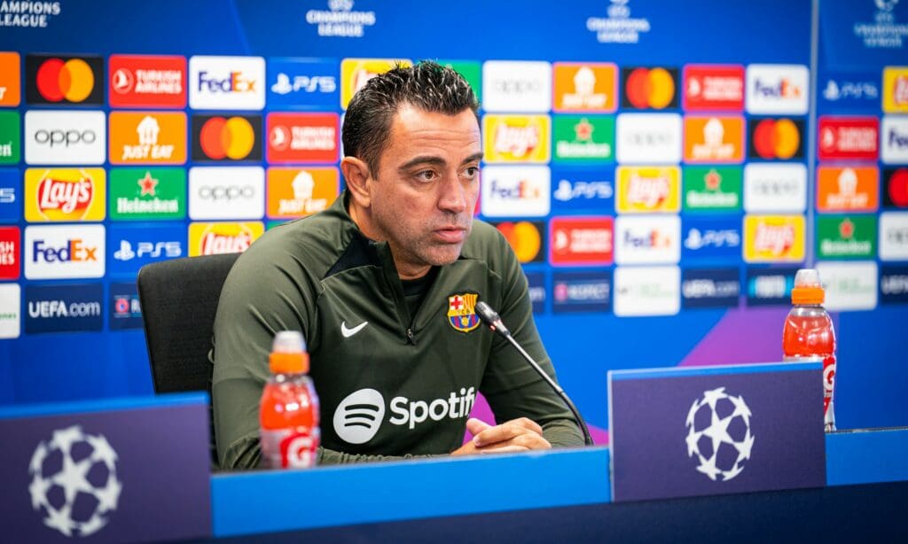 Xavi Hernández habla antes del duelo de Champions League contra Napoli.