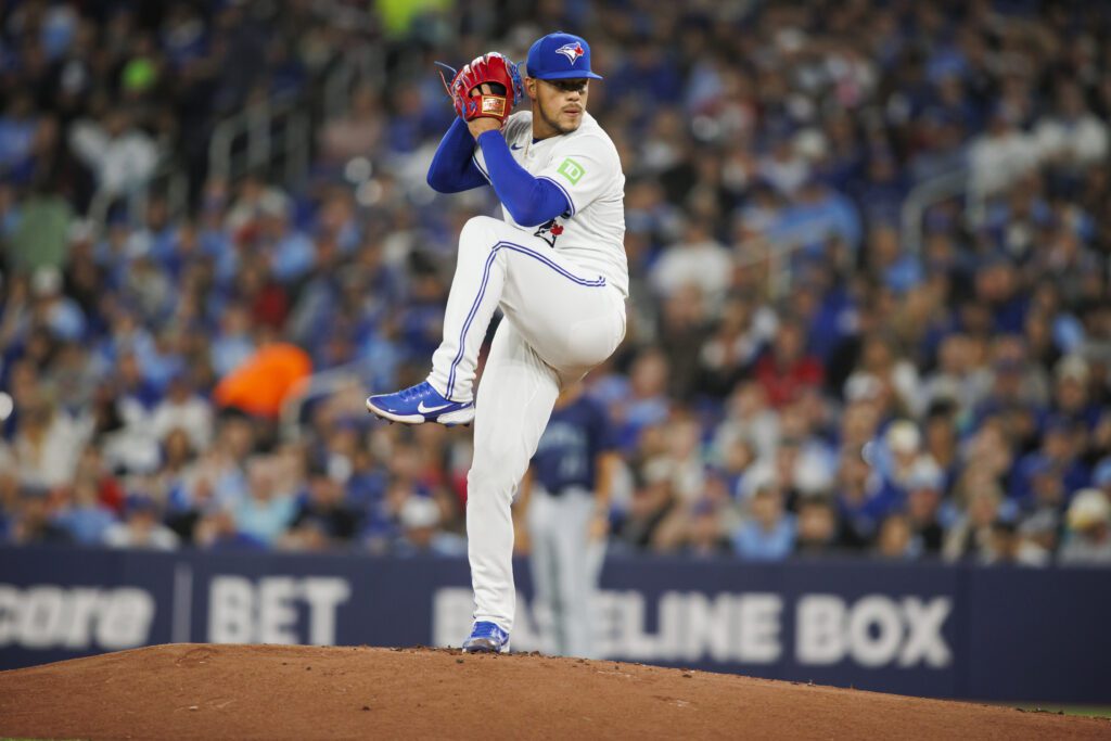 José Berríos durante su actuación con los Toronto Blue Jays