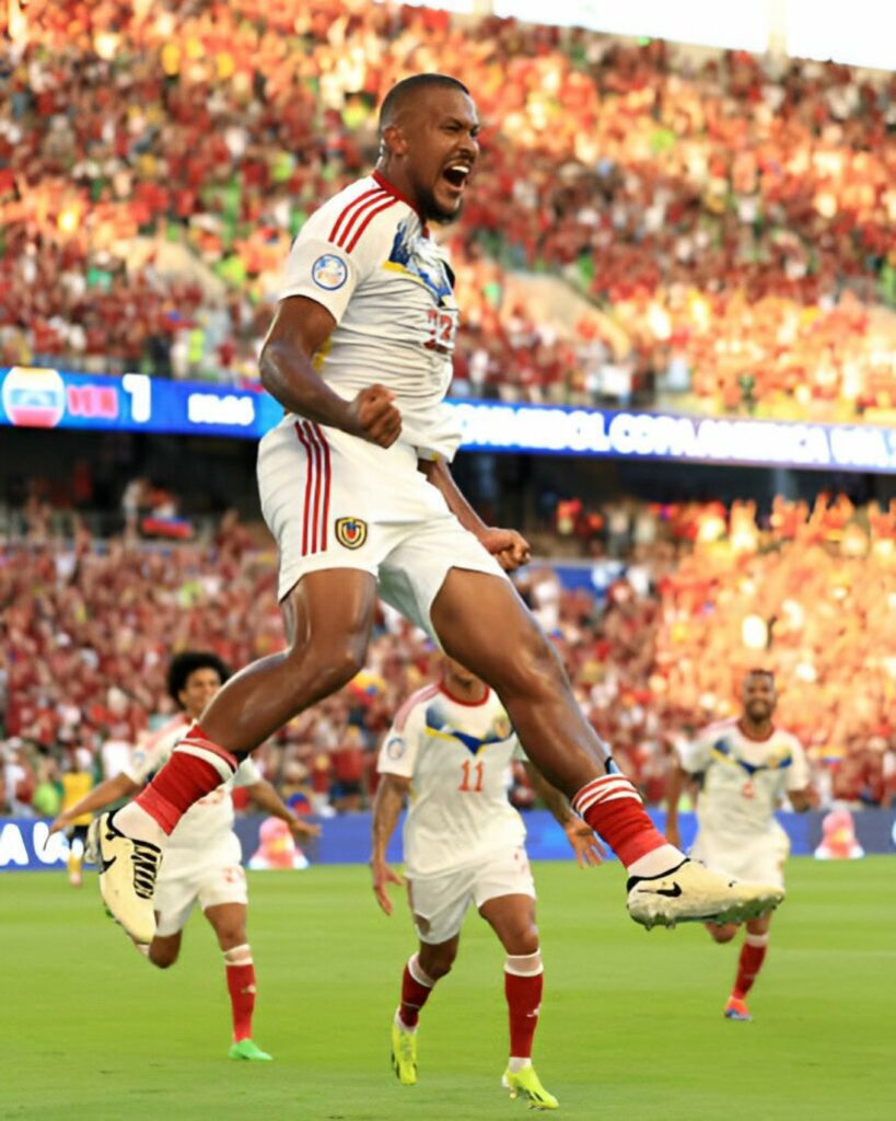 Salomón Rondón llegó a 6 goles en su carrera en Copa América.