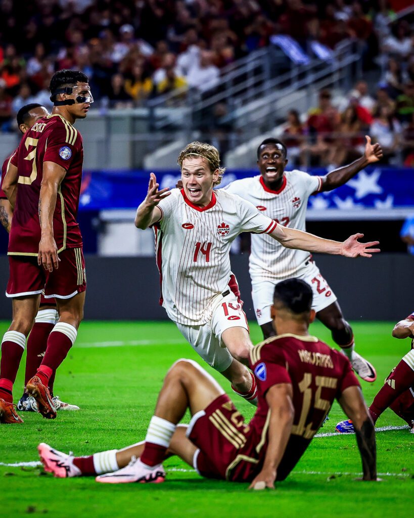 Shaffelburg, autor del gol canadiense.