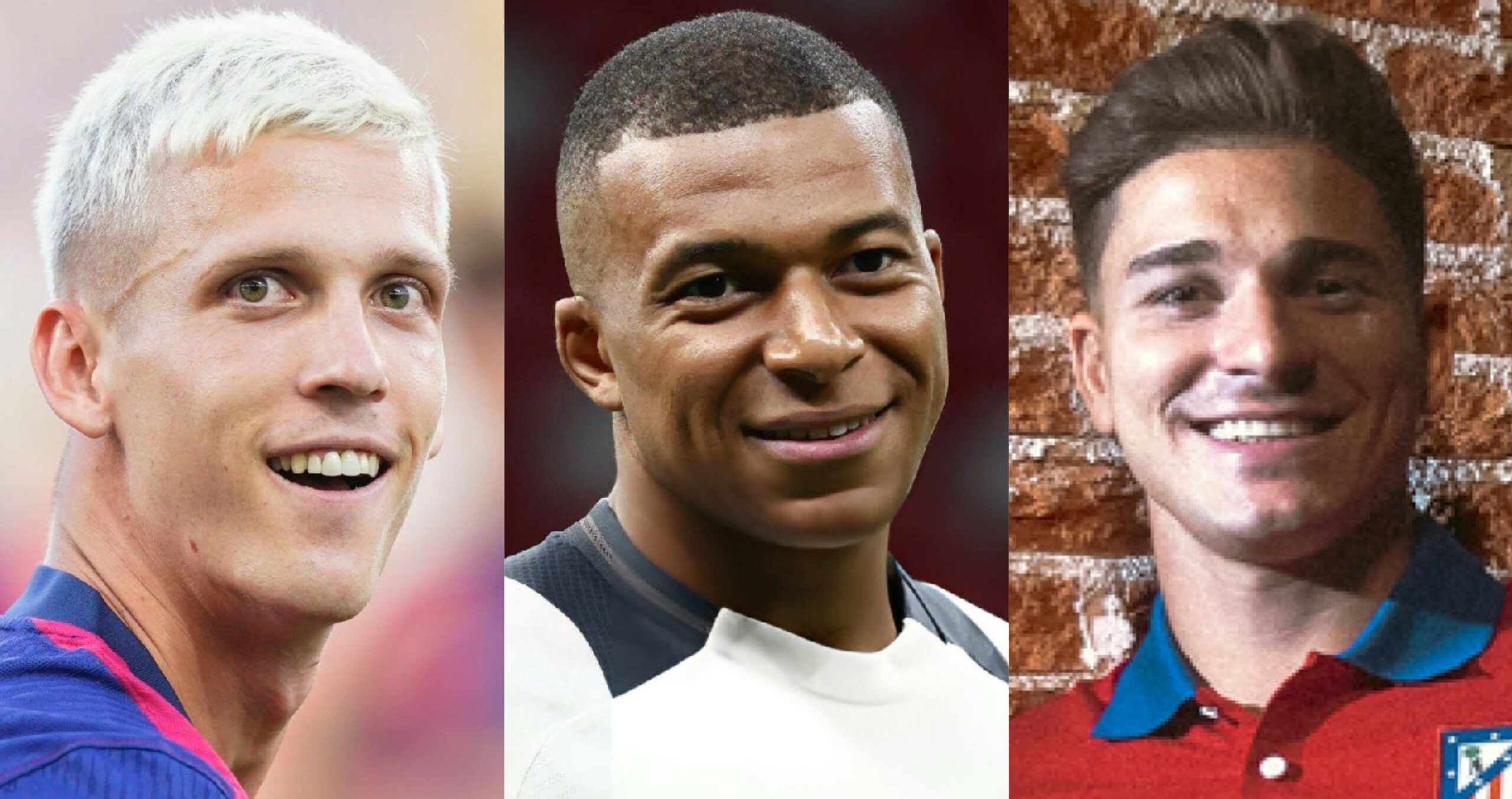 Dani Olmo, Kylian Mbappé y Julián Álvarez, los tres nuevos rostros de La Liga.