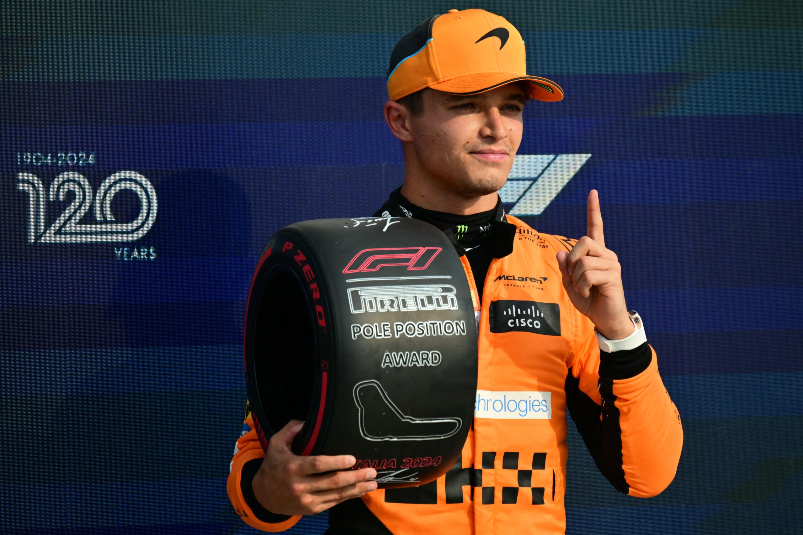 Norris voló en Monza y se quedó con la pole en Italia: Verstappen 7°