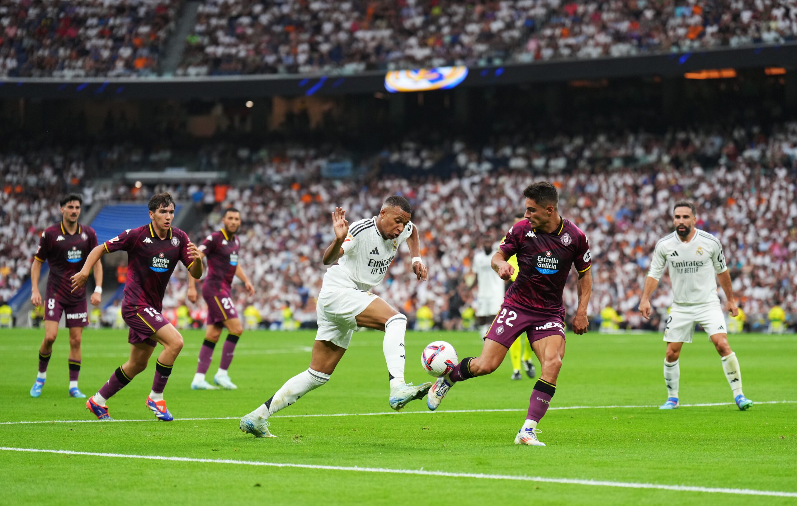 Mbappé no apareció pero el Real Madrid goleó 3-0 al Valladolid