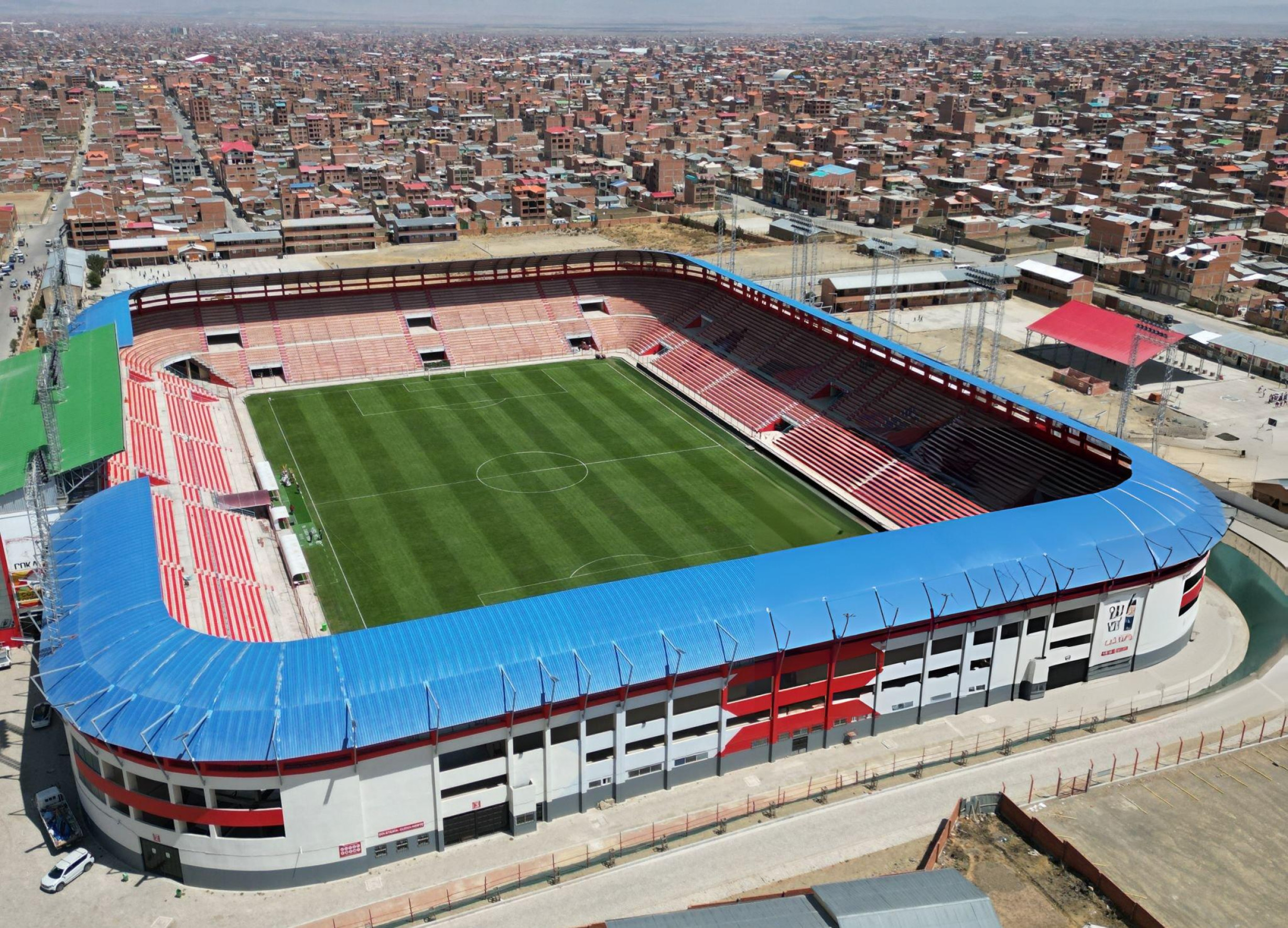 Estadio Municipal de El Alto, sede del Bolivia vs Venezuela de este jueves.